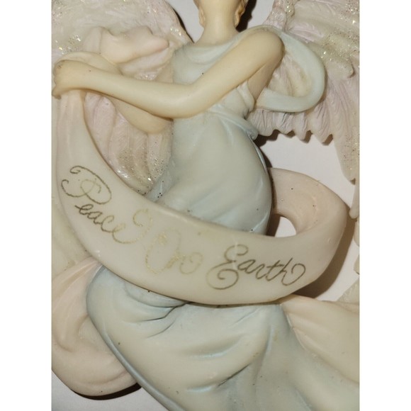 Roman Inc 1998 Ceraphim Angel Peace On Earth Christmas Ornament  EUC - Picture 2 of 11